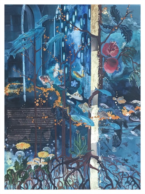 Beauty #1 ~ The Social Lives of Forests ~ 18x24 ~ 2020 (SOLD)